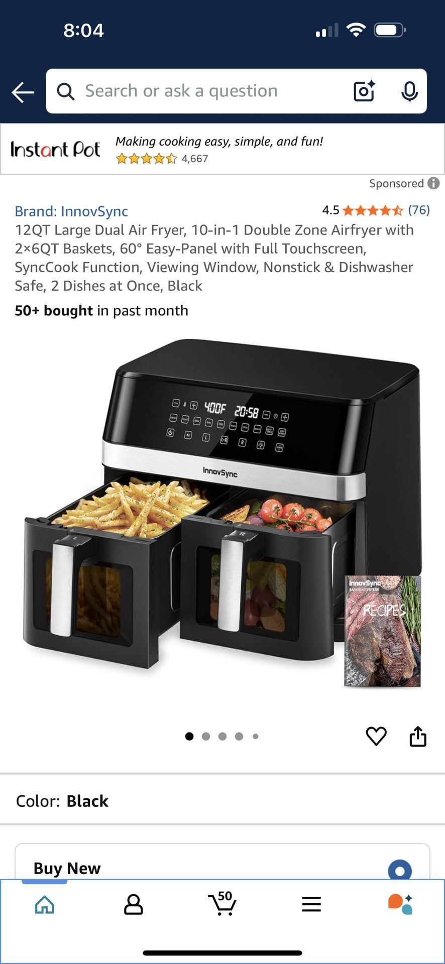 Brand New Innovsync Air fryer