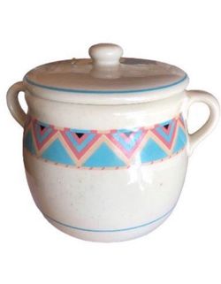 Sango Stoneware Zuni Cookie Jar with a lid