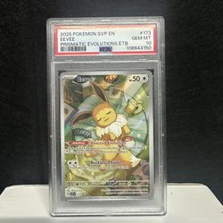 2025 POKEMON SVP BLACK STAR PROMOS - #173 EEVEE PRISMATIC EVOLUTIONS ETB PSA 10
