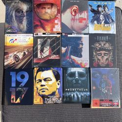 4K & Blu Ray Movie Steelbooks 