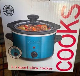 New Cooks Slow Cooker 1.5 color blue