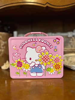 Hello Kitty Metal Tin Lunch Box