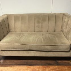 Brown Tufted Couch