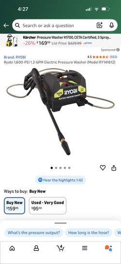 Ryobi Pressure Wash