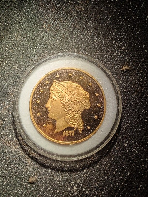 1877 Half Union $50 Gold Coin