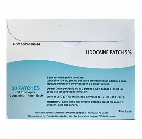 Lidocaine 5% Maximum Strength Pain Patches 