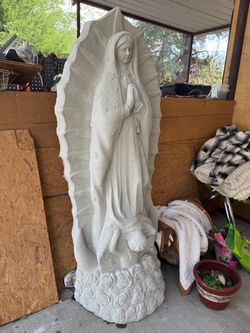 Virgin Mary Cement Statue !