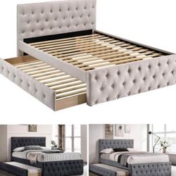 Full Bed With Trundle Twin Not Including Mattress 