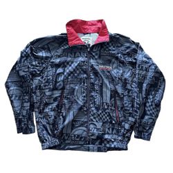 Vintage 90s Nautica Competition All Over Print 3M Reflect Jacket 