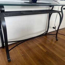 Console Table Metal With glass 