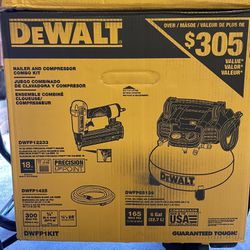 DEWALT 6 Gal. Air Compressor and 18 Gauge Brad Nailer Combo Kit