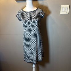 Max Studio Geometric Print Shift Dress Size XS