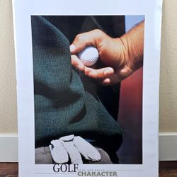 Vintage Golf Motivational Art Print by Leo Mason