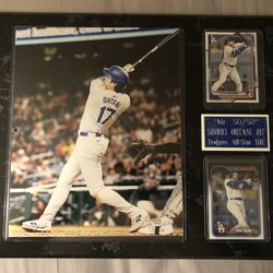 Mr. 50/50 Shohei Ohtani & NL MVP, W/S Champ Plaque