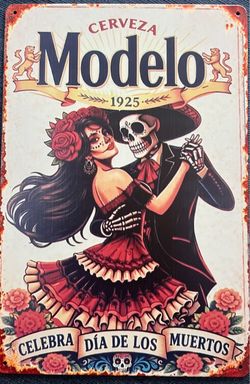 12” x 8” Modelo Beer Metal Sign