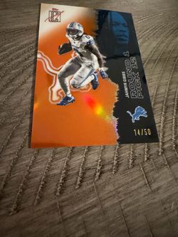 Topps 2025 Signature Class Football Jahmyr Gibbs Orange Lava 14/50