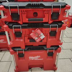 Milwaukee 3 PC Pack Out Tool Box Set On Wheels