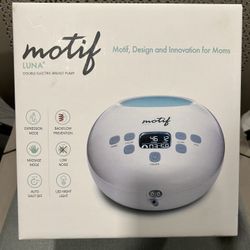 Motif Luna Double Breast Pump. Brand New