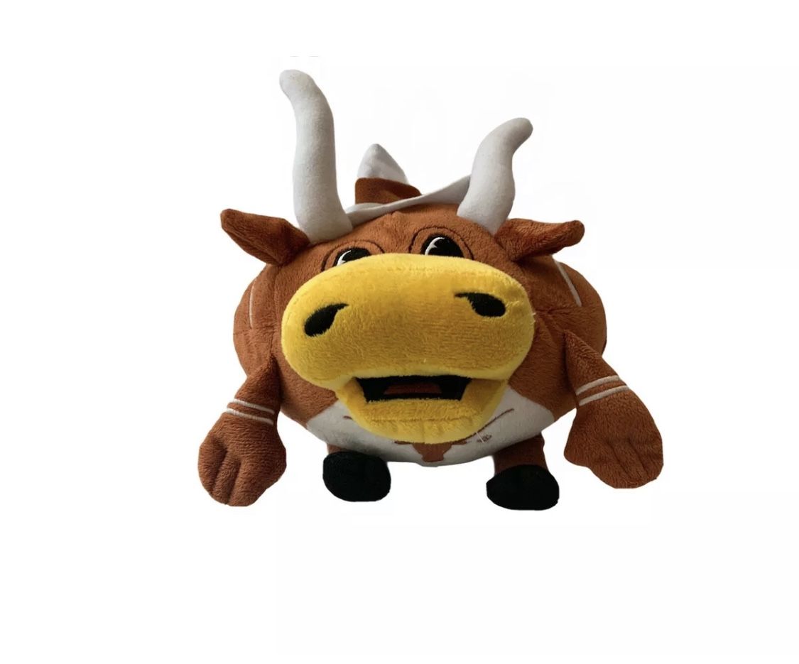 University of Texas Longhorn Bull Steer Bevo Mascot Football Orbiez Plush NCAA