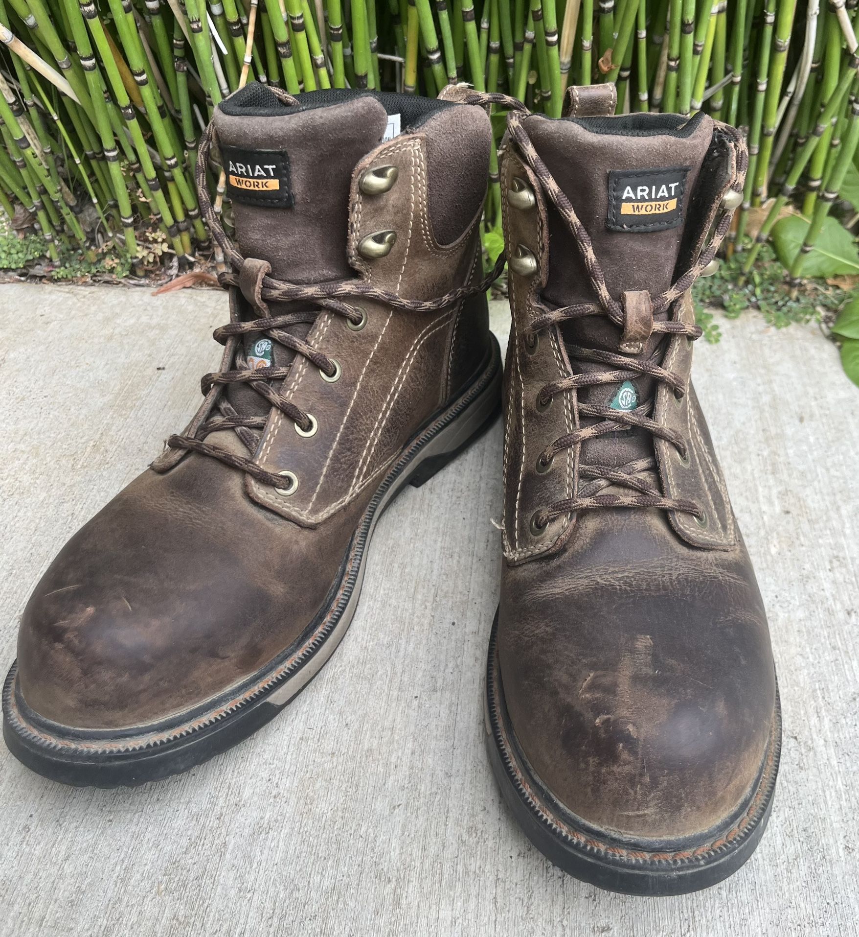 Ariat Waterproof Composite Toe Work Boots, Size 8.5 Men’s or 10 Women’s..