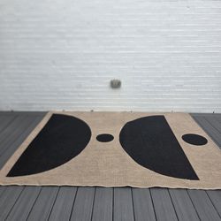 3x5 Used Mid Century Modern Outdoor Rug