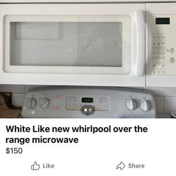 White like you Whirlpool Over The  Rsnge microwve