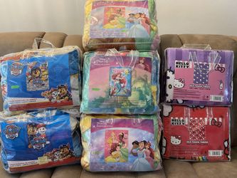 Children Twin Raschel Blankets 60” X 80” & Silk Touch Throw 60” X 80”,