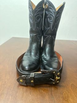 Botas David Espinoza y cinto vaquero