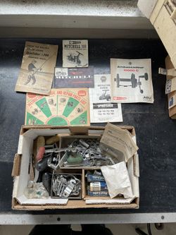 Antique Fishing Reel And Parts