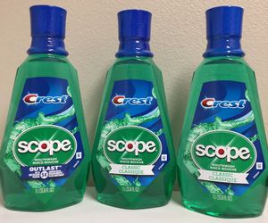 Crest scope mouthwash. Price is Firm.