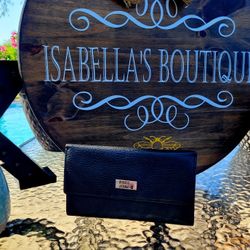 1Black Access Denied Leather Wallet