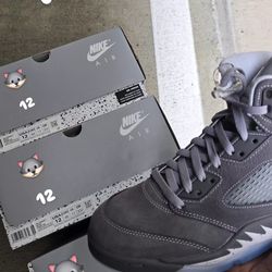 Jordan 5 Wolf Grey sz 10/12/12