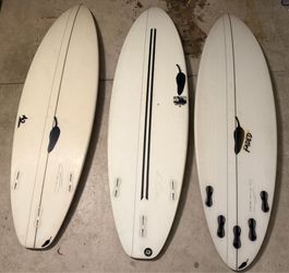 Chile Surfboards (2) 5’10,  5’9. EPS foam and Polly.