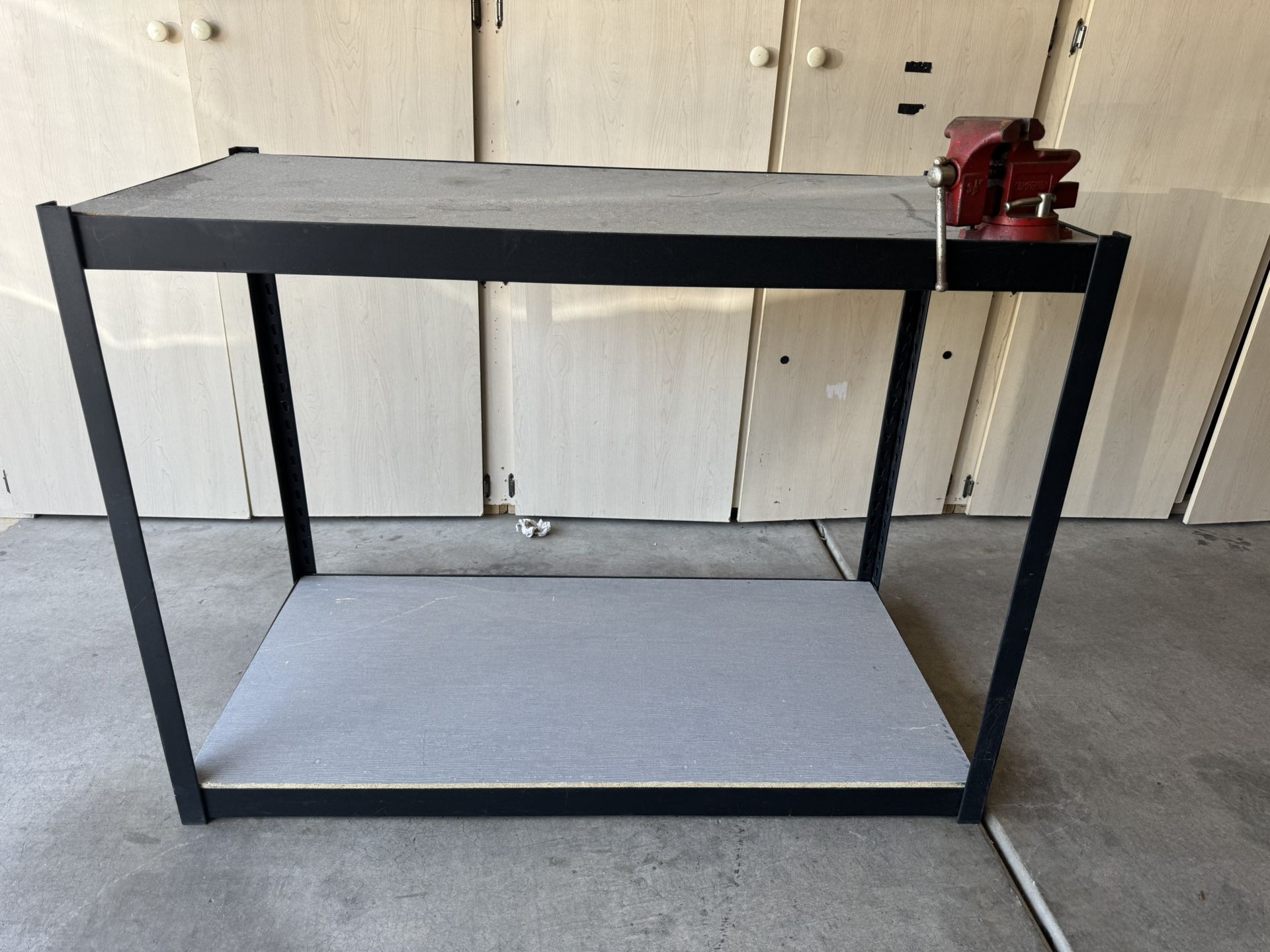 Work Bench, Shelf, Clamp