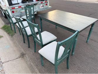 Dining table and chairs