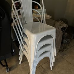 Metal Farm Style chairs 
