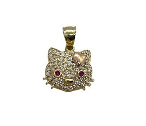Pendant Yellow Gold 10k. Hello Kitty 
