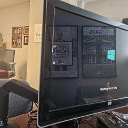 Hp 2159 Monitor, Attached Arm And Hp Pro Desktop Computer 