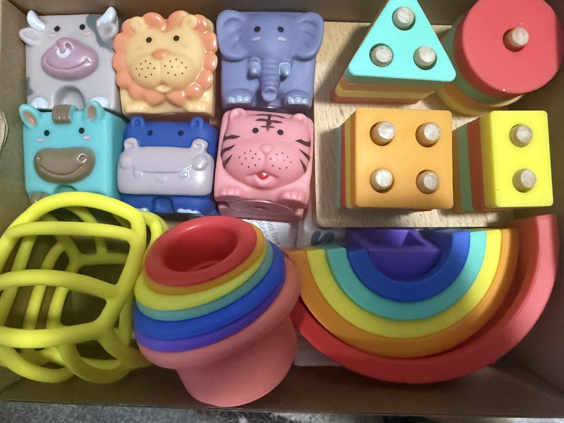 Montessori Baby Toys for Ages 6-18 Months - Pull String Teether, St... Fast Ship