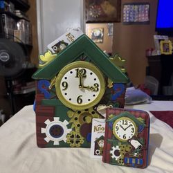 Loungefly Knott's, Camp Snoopy Clock Backpack & Wallet Set , New With Tags, Few Defects, Please See All Pictures & Read Entire Description