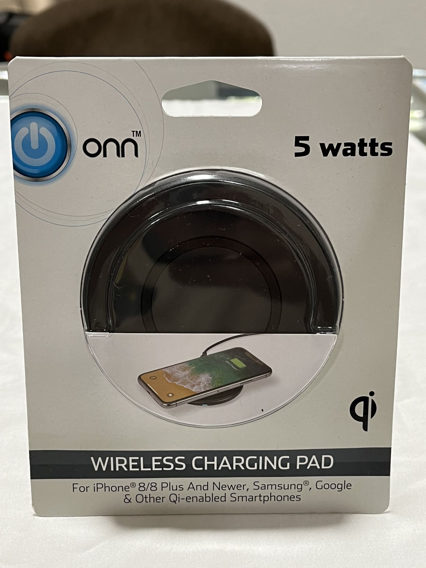 New Wireless Charging Pad ONN 5 Watts For iPhone 8/8 Plus & Newer,Samsung,Google