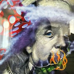  FTP Supreme Dice Art  Hundred Offwhite Boost Glass 350 Frame 15x21