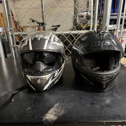 Black HJC MOTORCYCLE HELMET XL