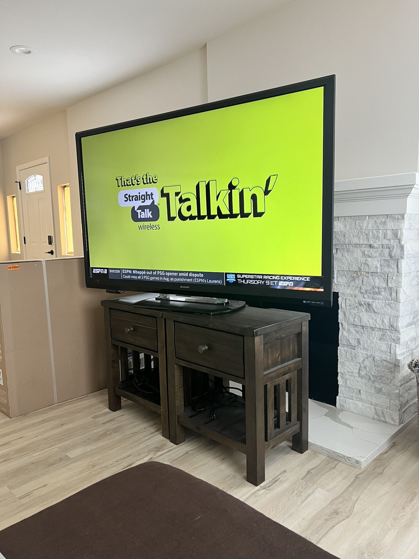 70 Inch Sharp Aquos Liquid Crystal Flat Screen Television