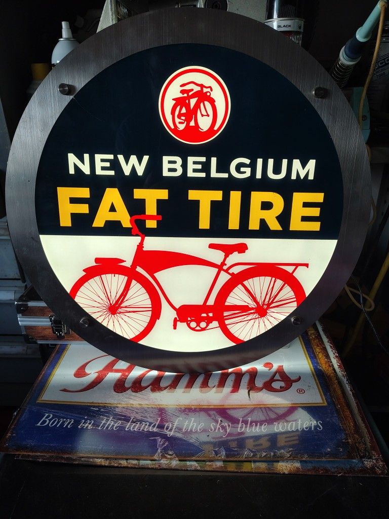 Fat Tire Beer Sign