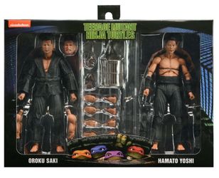 NECA TMNT 1990 Shadow Warrriors Oroku Saki and Hamato Yoshi Action Figure Pack