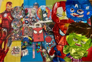 Avengers Marvel Party Supplies Decorations Bundle
