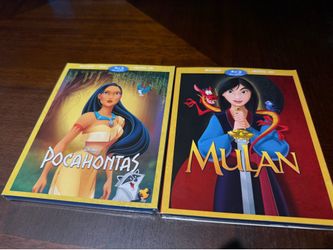 Brand new blue ray Mulan & Pocahontas!