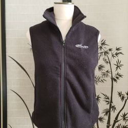 Sideout Black Fleece Zip Front Vest
