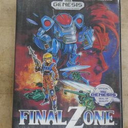 Final Zone Sega Genesis Complete Case Cart Manual Tested. very good condition